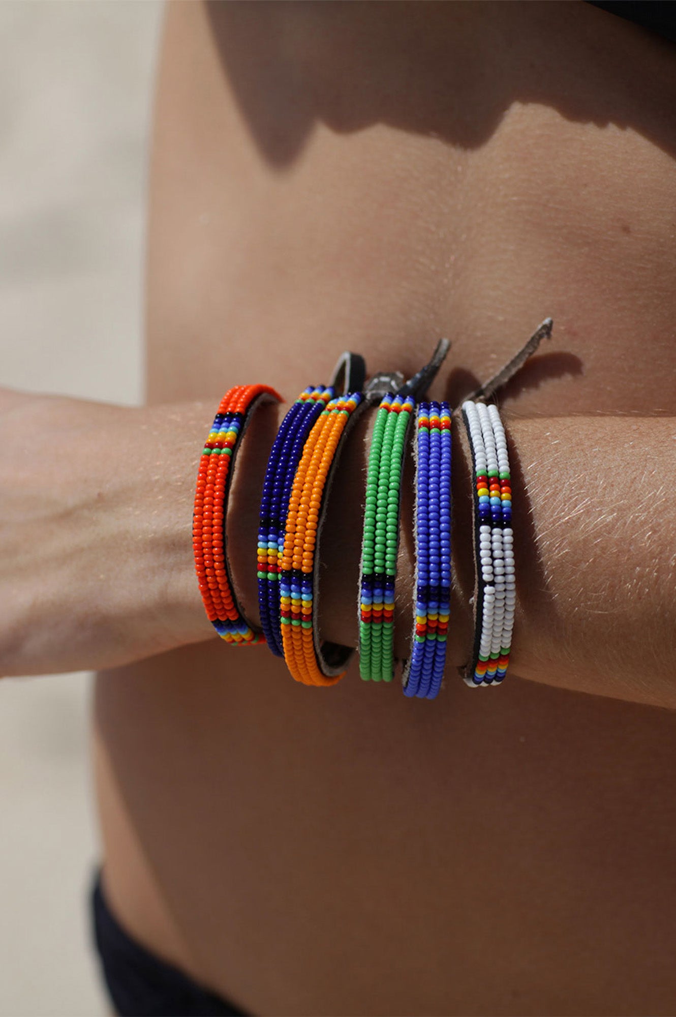 Authentic Maasai Beaded Bracelet | Handmade Pink Beaded Band | Perfect for Festival, Boho Style & Cultural Fashion Accessories