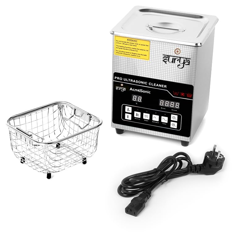 2.0L Ultrasonic Cleaner with Heater & Timer - Professional Dental, Jewelry, Optical & Lab Equipment - Auto Shutoff for Clinics, Shops & Biology Labs - Perfect for Sterilizing Tools, Cleaning Eyeglasses & Jewelry