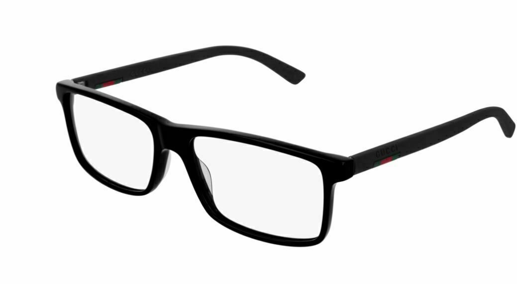 Gucci GG 0424O 005 Black Eyeglasses for Men & Women - Classic Designer Sunglasses for Fashion, Driving & Outdoor Activities