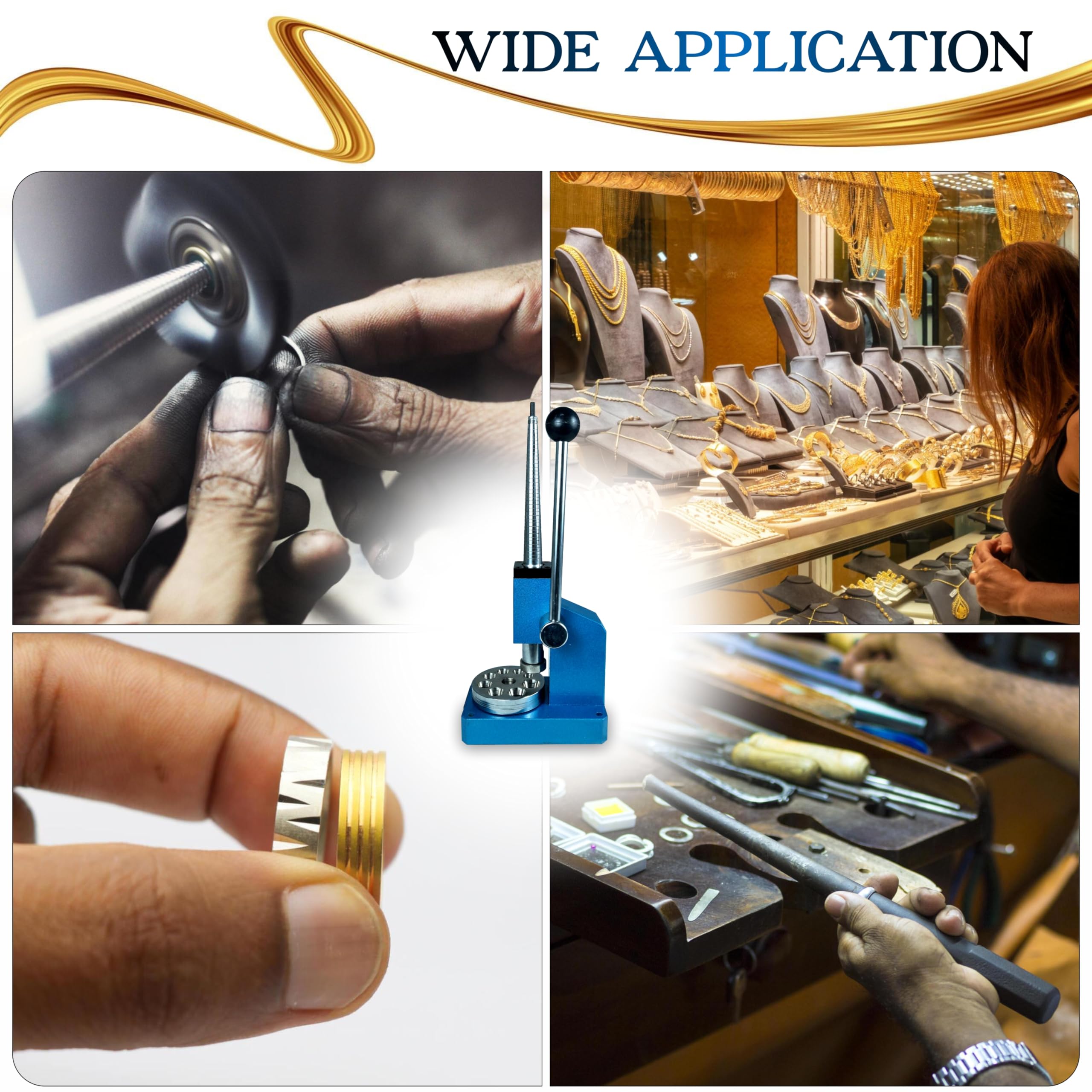 Ring Size Adjuster Tool - Jewelry Ring Stretcher & Reducer for Resizing Rings - Perfect for Jewelry Making, Repair & DIY Projects at Home or Workshop