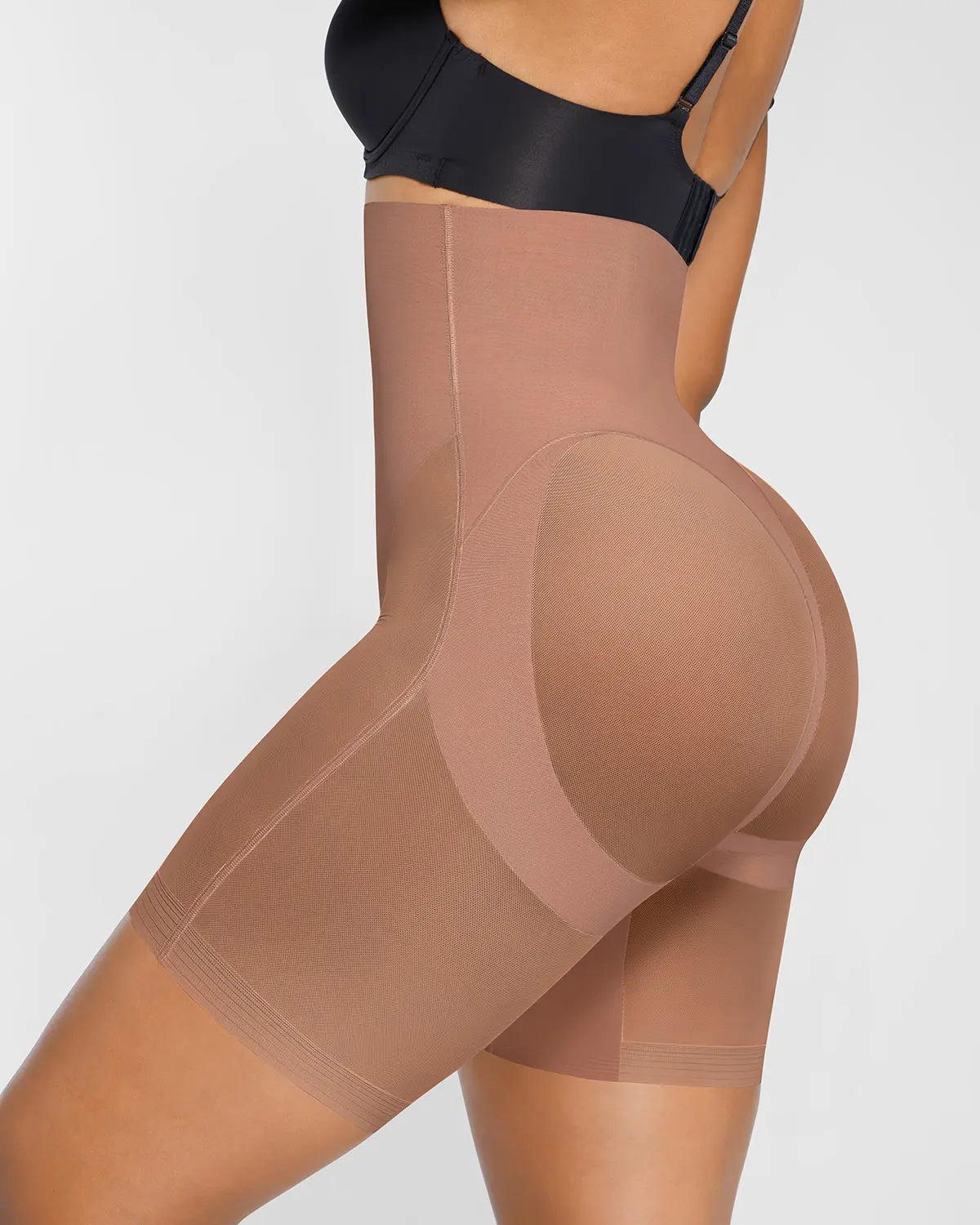 AirSlim® Mesh Smooth Butt Lifting Shorts for Women - High Waist Tummy Control Shapewear - Comfortable & Breathable for Workout, Yoga & Everyday Wear
