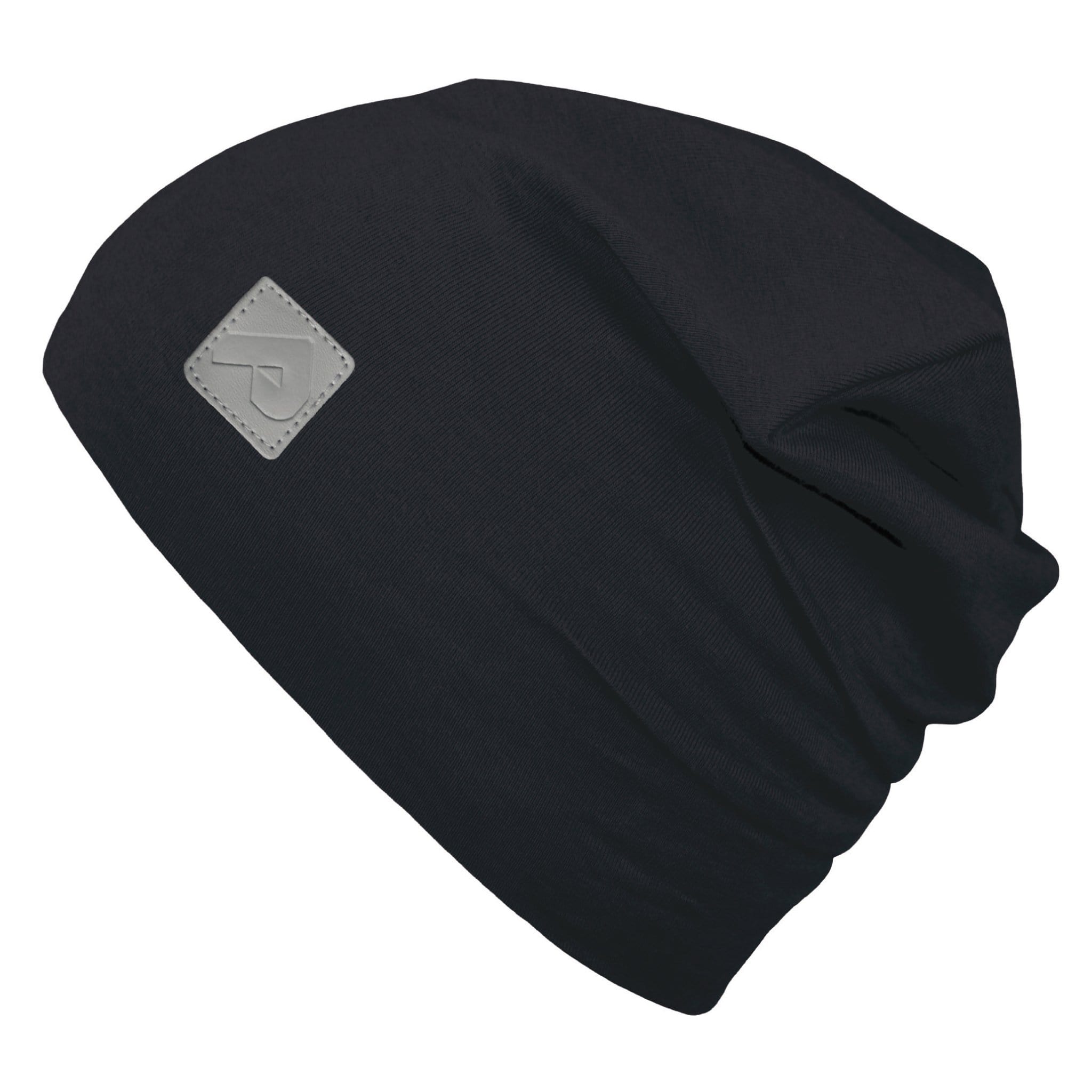 Premium Cotton Beanie for Men & Women - Soft & Warm Winter Hat in Black - Perfect for Outdoor Activities, Skiing, and Casual Wear