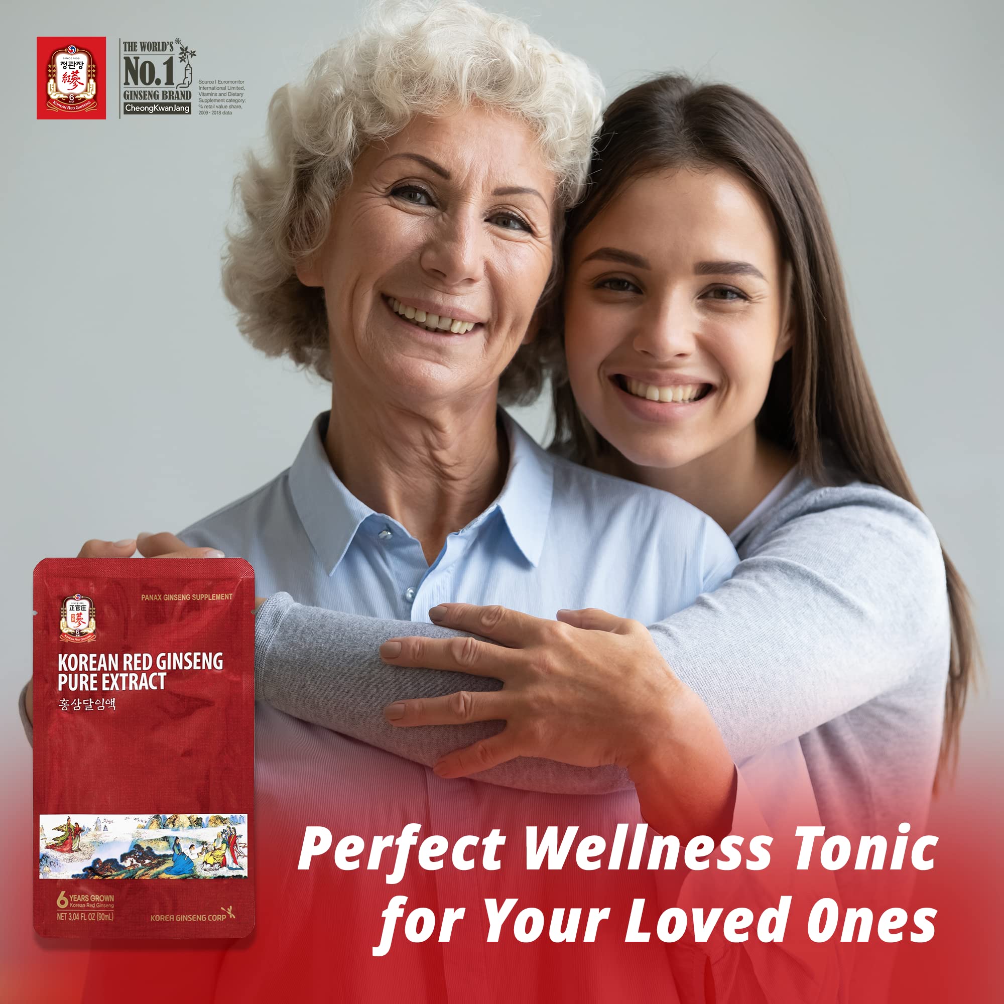 CheongKwanJang Korean Red Ginseng Pure Extract Cut | 100% Authentic Korean Ginseng Extract for Immune Support | Energy Booster Supplement for Men & Women | 30 Count | Perfect for Daily Wellness & Stress Relief