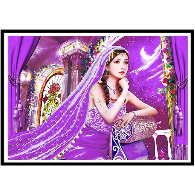 5D Diamond Painting Kit - DIY Character Landscape Mosaic Art, 30x40cm Diamond Embroidery Cross Stitch for Home Wall Decor, Perfect Gift for Adults & Kids (WEE03) - Relaxing Craft Project & Stress Relief Activity