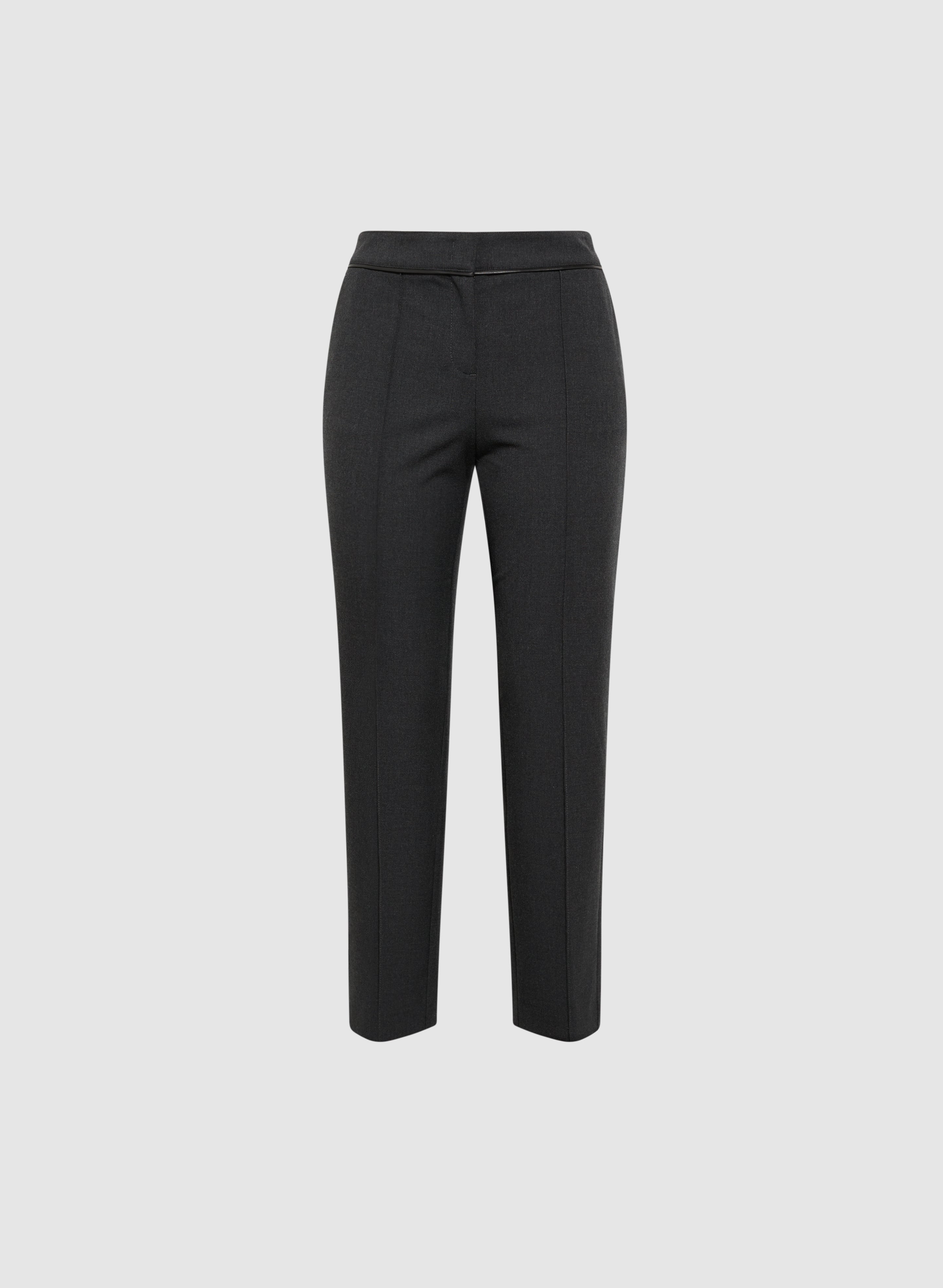 Emma Women's Straight Leg Pants - High Waist Slim Fit Stretch Ankle Pants for Work, Office & Casual Wear | Comfortable & Stylish Trousers for Everyday Outfits