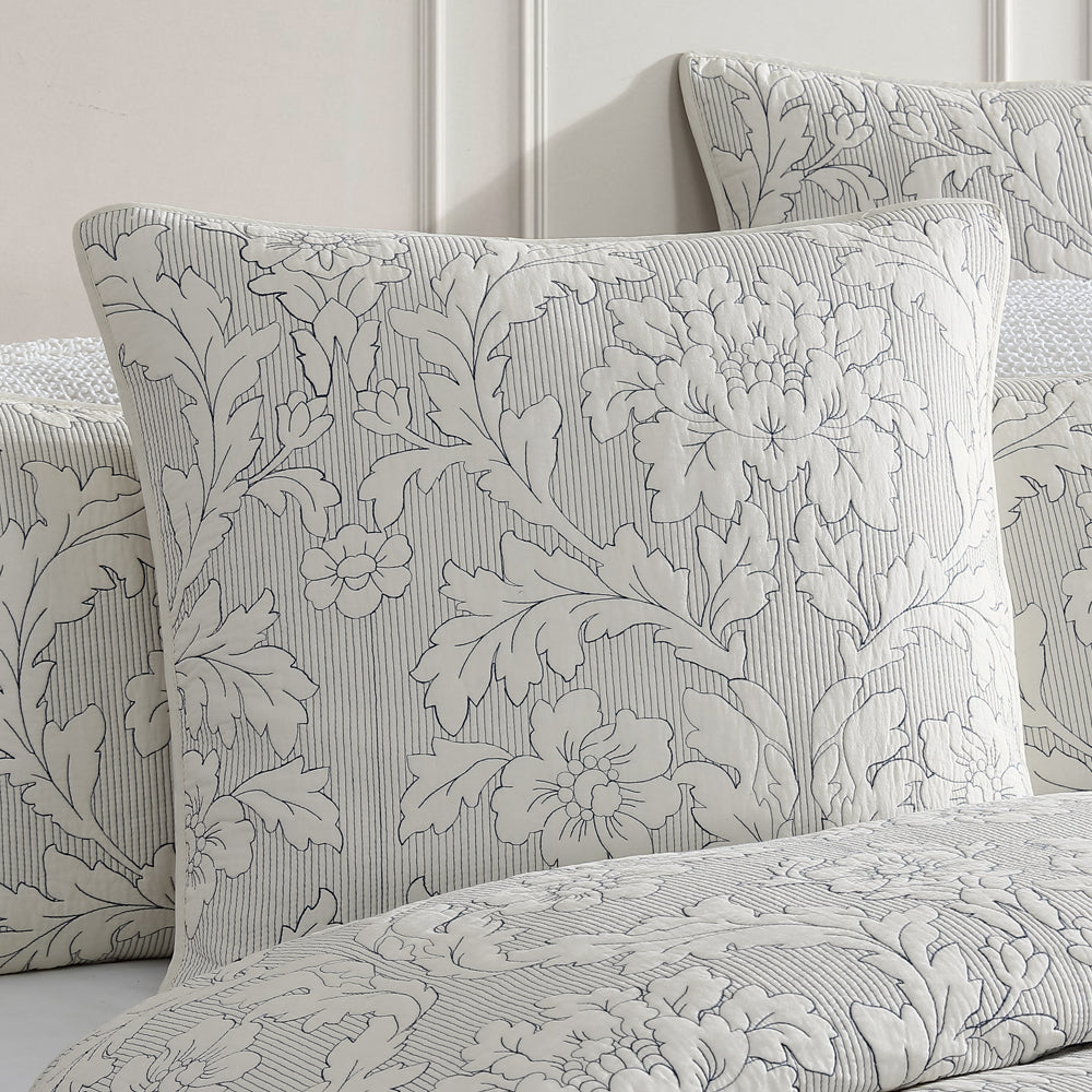 Premium Fleur Ink Quilt Cover Set Queen Size - Soft Floral Printed Bedding Set with Pillowcases, Breathable & Wrinkle-Resistant - Perfect for Master Bedroom, Guest Room & Cozy Home Decor