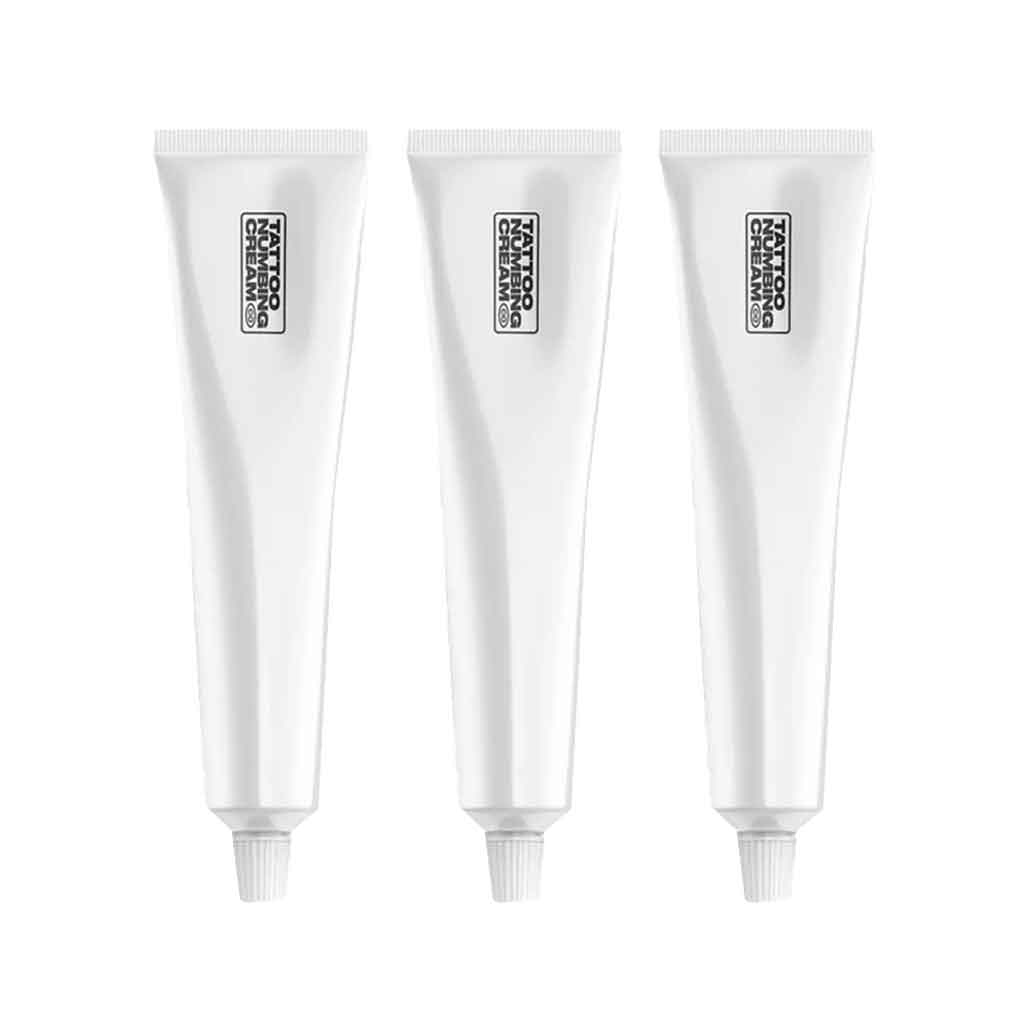 Tattoo Numbing Cream - 3 Pack for Pain Relief | Professional Strength Topical Anesthetic | Before & After Tattoo Sessions, Waxing & Piercing