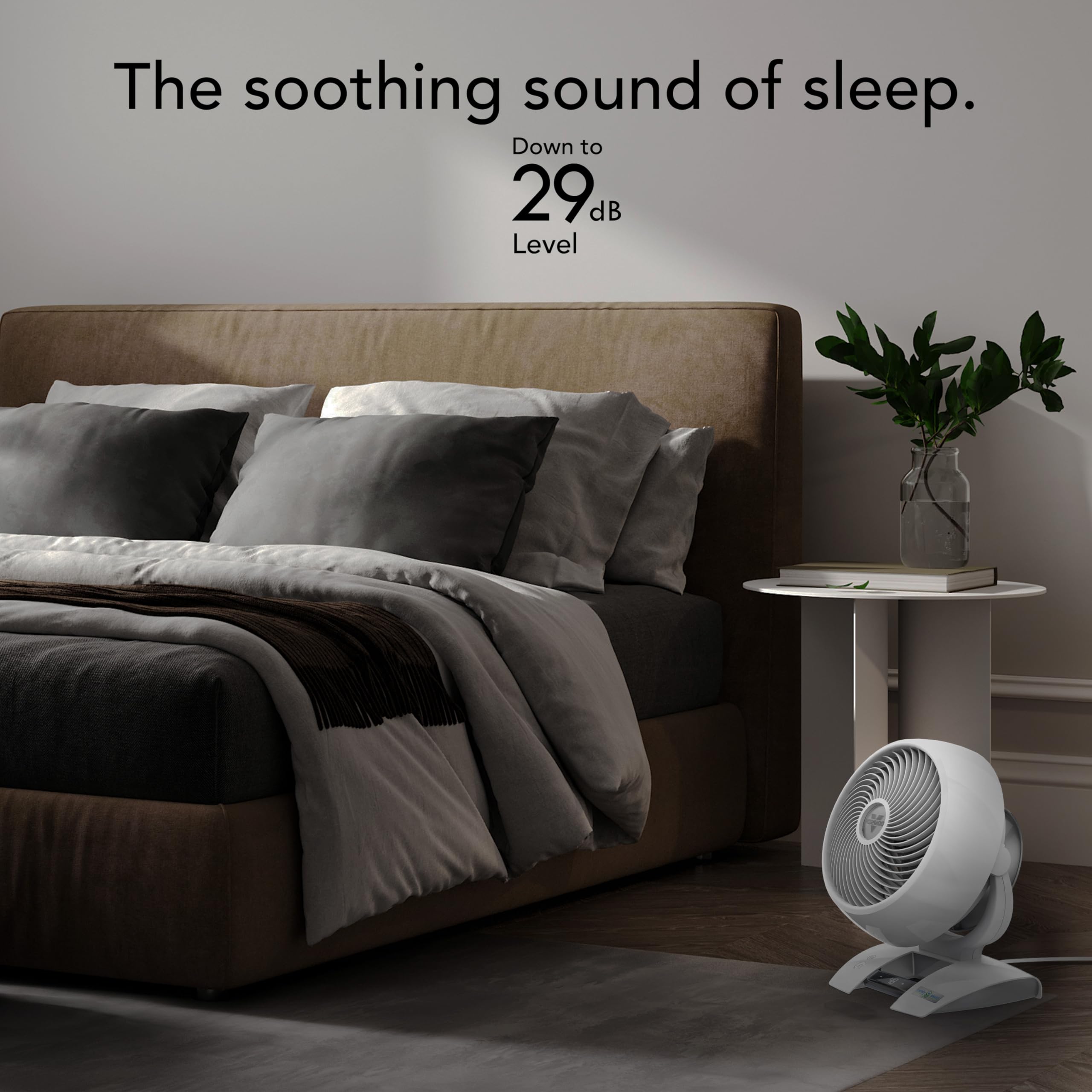 Vornado 6303DC Energy Smart Medium Air Circulator Fan with 3-Speed Control, White - Quiet Cooling for Home, Office & Bedroom - Energy Efficient Air Circulation for Year-Round Comfort