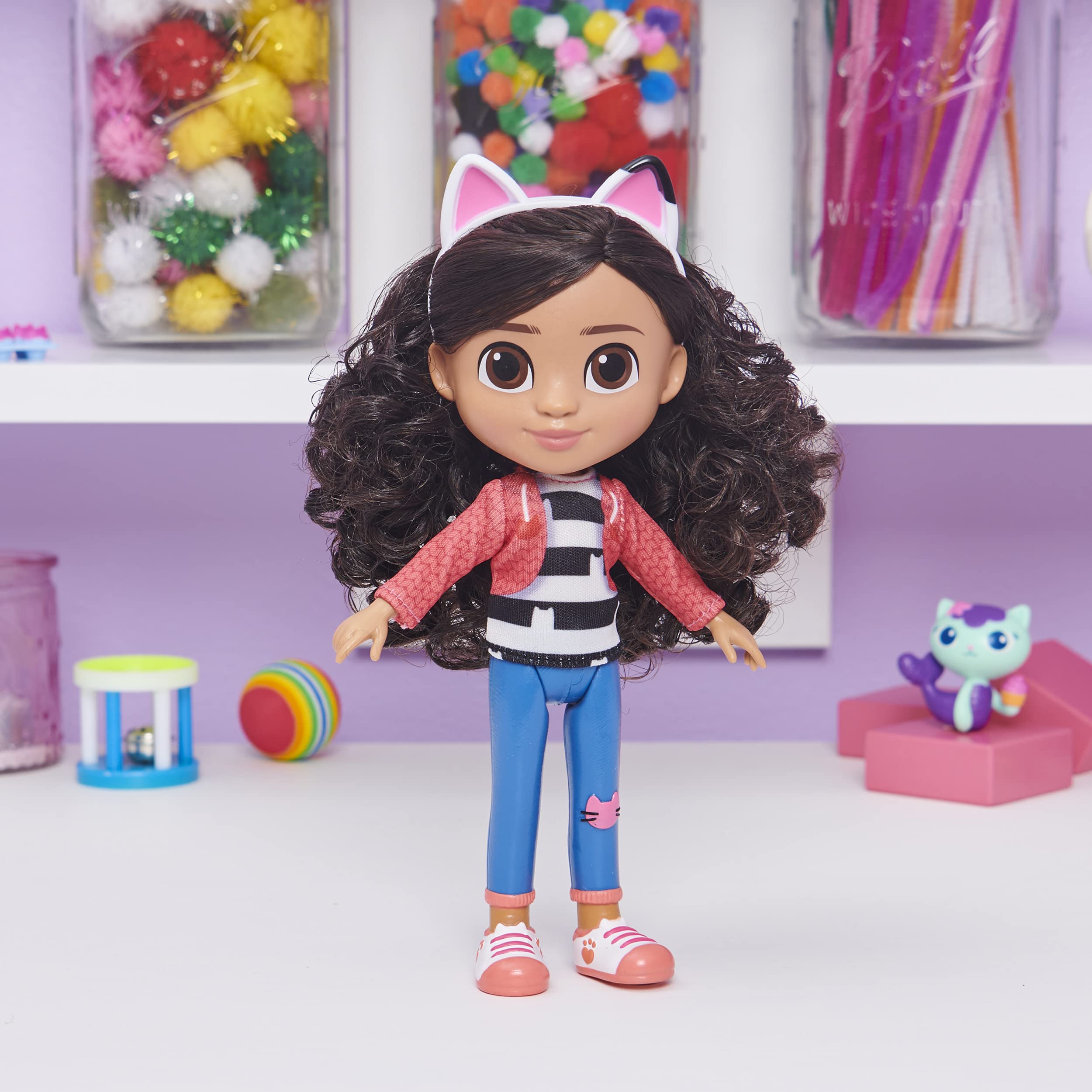 Gabby's Dollhouse 8-inch Gabby Girl Doll - Interactive Kids Toy for Ages 3+ | Perfect for Pretend Play, Birthday Gifts & Preschool Learning Activities