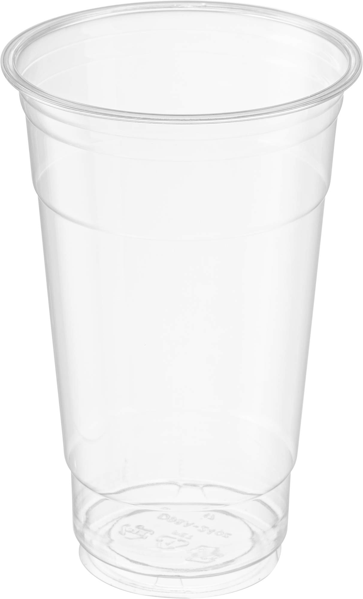 50-Pack 24oz Clear PET Plastic Cups for Iced Coffee, Cold Drinks, Smoothies, Slushies - Disposable Party Cups for BBQs, Picnics, Office Events & Home Gatherings