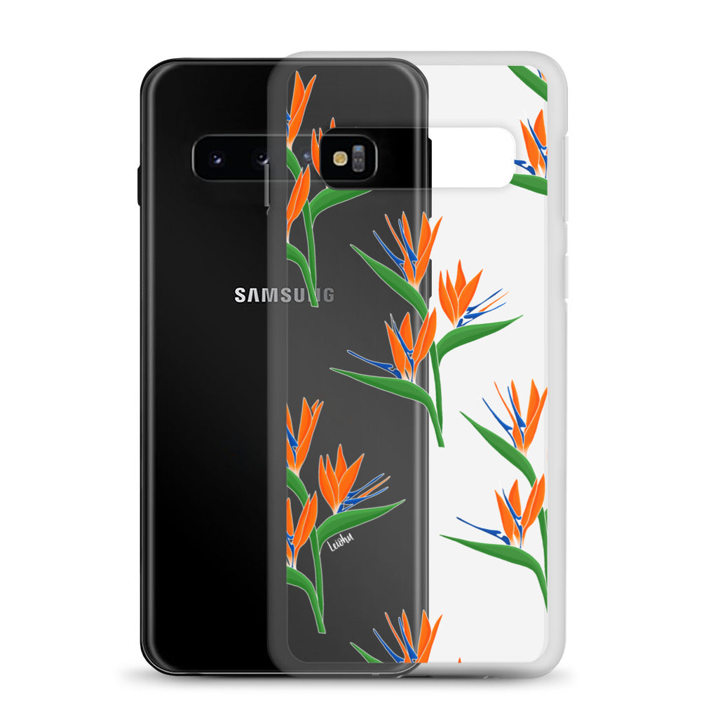Bird of Paradise Clear Phone Case for Samsung Galaxy - Slim Protective Cover for Everyday Use & Travel