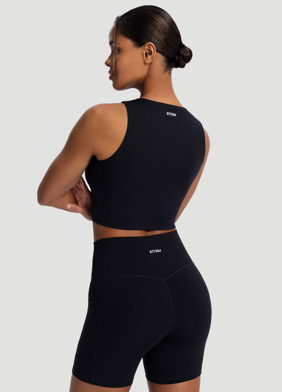 High Neck Cropped Tank Top for Women - Summer Workout & Yoga Tops - Breathable Athletic Shirt for Gym, Running & Casual Wear