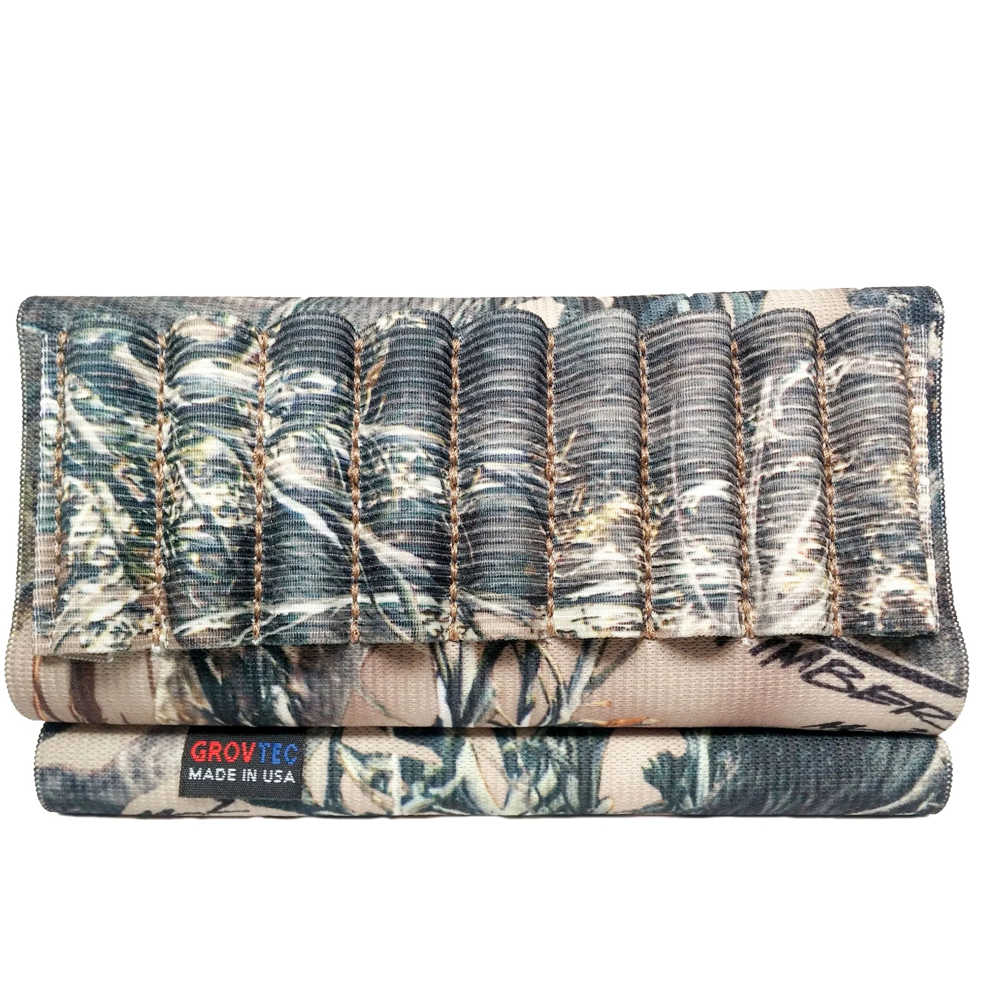 GrovTec TrueTimber Camo Rifle Buttstock Cartridge Shell Holder - Open Style Design for Quick Ammo Access - Perfect for Hunting, Shooting Range & Outdoor Adventures