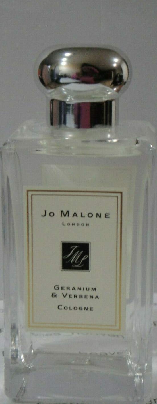 Jo Malone Geranium & Verbena Cologne 3.4 oz / 100ml - Fresh Floral Scent for Women & Men - Perfect for Daily Wear, Office & Special Occasions