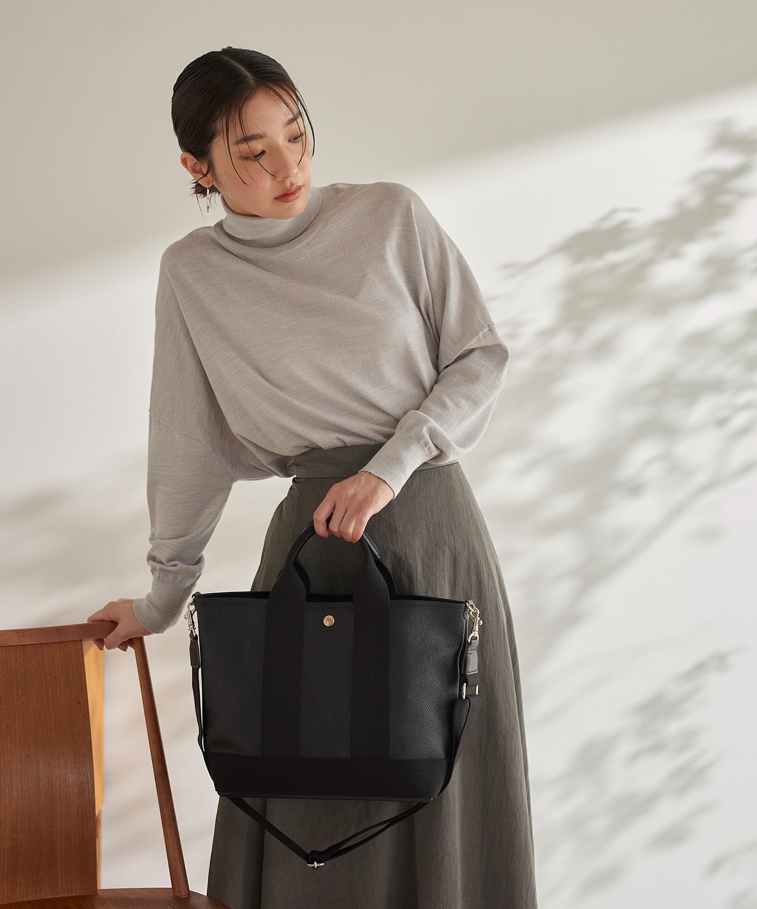 Topkapi Premium Scotch Grain 2-Way Tote Bag - Stylish Shoulder Bag for Women, Durable Leather Handbag for Work, Travel & Everyday Use