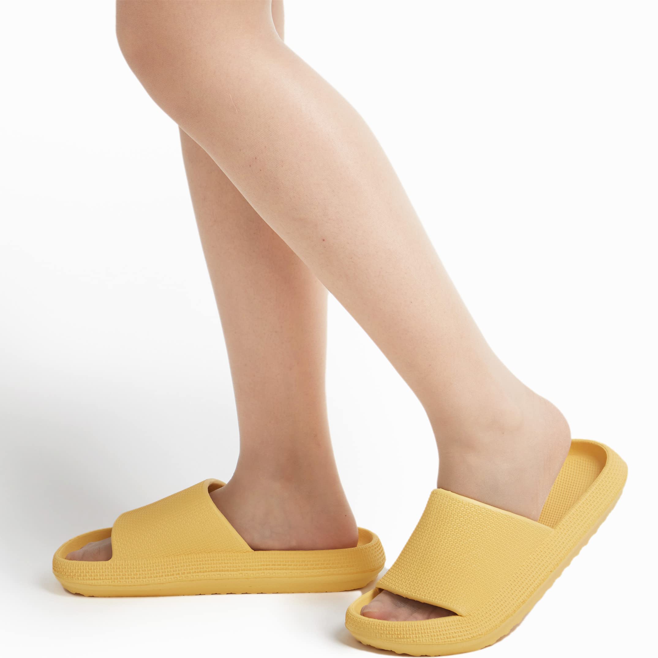 BING RUI CO Cloud Slides for Women and Men - Ultra Soft Pillow Slippers with Non-Slip Sole, Comfortable Bathroom & Shower Sandals, Thick Cushioned Footbed - Perfect for Indoor, Spa, Poolside, and Beach Use