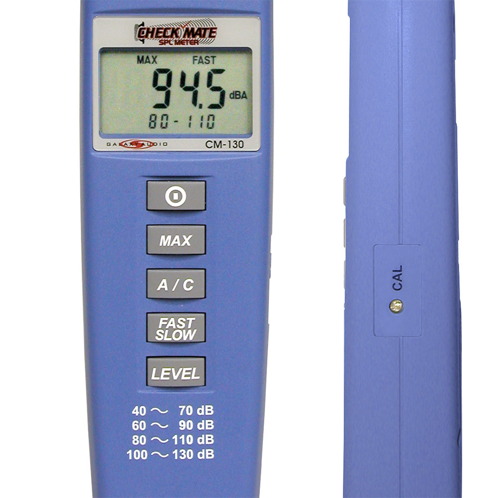Galaxy Audio CM130 Professional SPL Meter - Digital Sound Level Decibel Reader for Noise Measurement | Perfect for Home, Studio, and Workplace Use