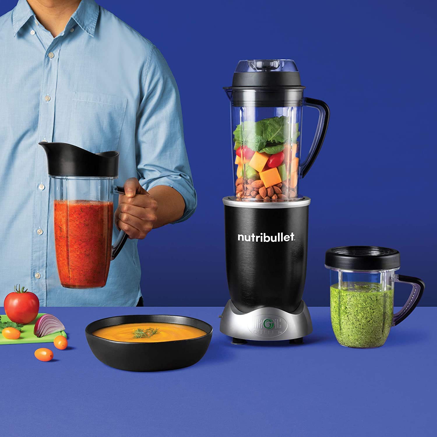 Nutribullet RX Blender with Smart Technology - Auto Start & Stop Function, Includes Recipe Book | High-Speed Blending for Smoothies, Protein Shakes & Meal Prep | Perfect for Kitchen, Gym & Healthy Lifestyle