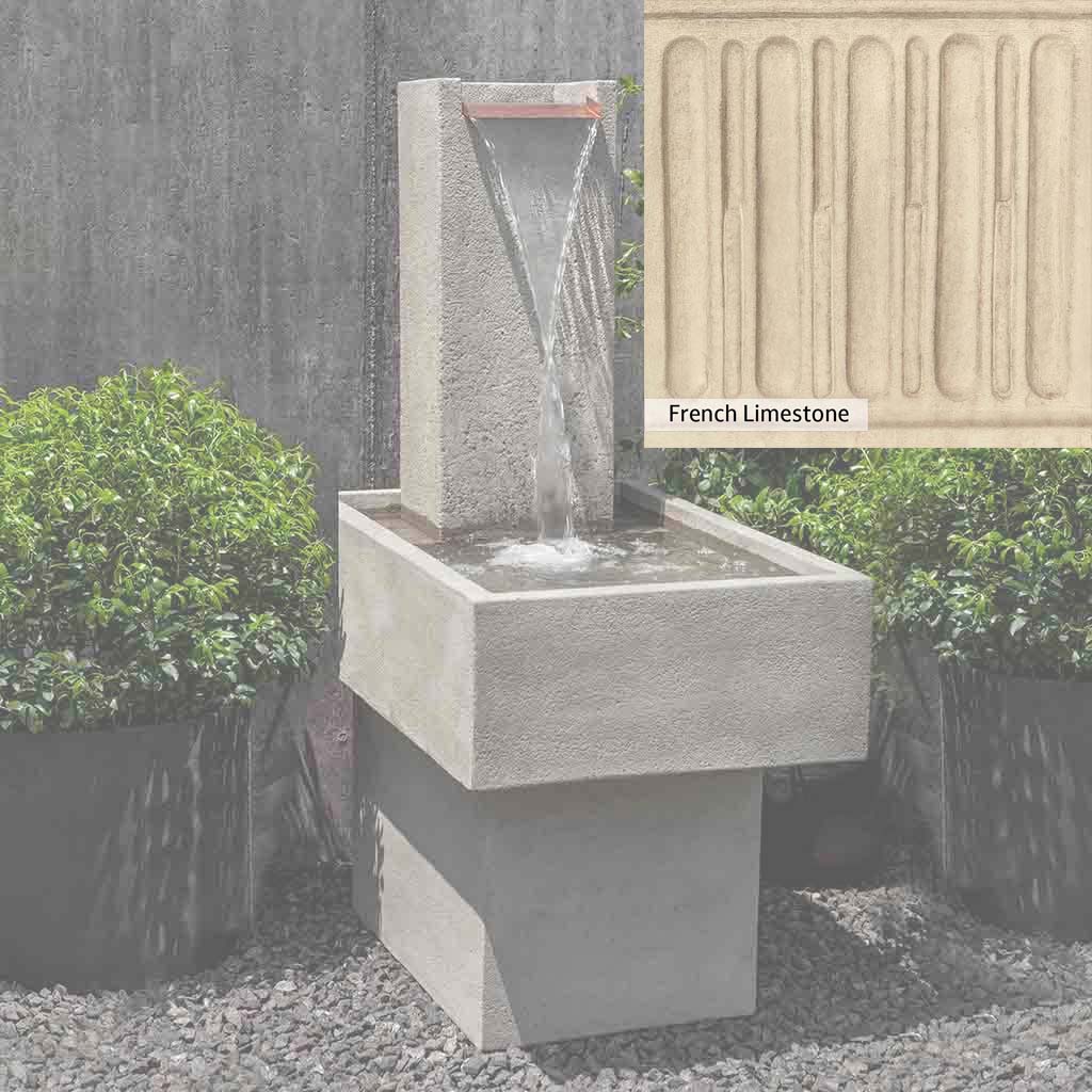 Campania International Falling Water Fountain III - Outdoor Garden Waterfall Feature for Patio, Yard, and Landscape Decor