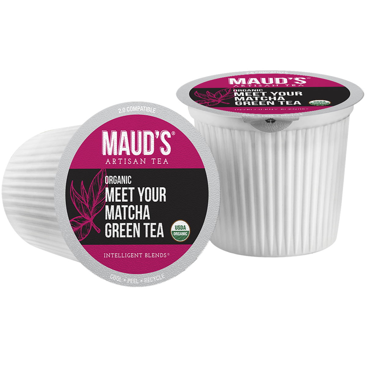 Organic Matcha Green Tea Pods by Maud's - Premium Japanese Green Tea Powder for Energy & Focus - Perfect for Home, Office & Travel