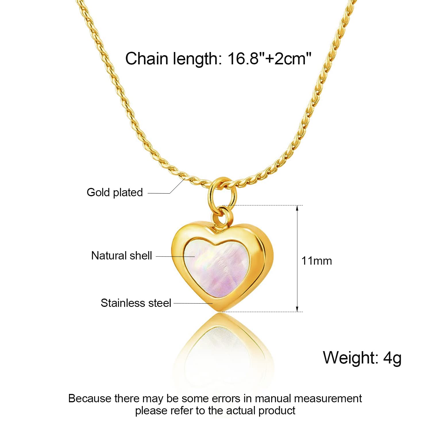 Easter Basket Stuffers for Women, Teens & Girls - Heart Necklace Gift for Easter, Birthday, Valentine's Day - Elegant Jewelry for Everyday Wear & Special Occasions