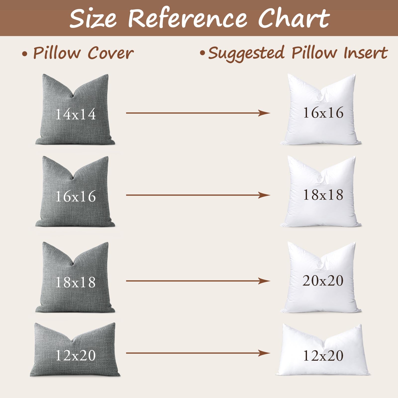Artscope Synthetic Down Pillow Insert 20x20 - Ultra Soft Fluffy Down Alternative Throw Pillow with 100% Cotton Cover - Set of 2 White Decorative Pillows for Sofa, Bed & Home Decor