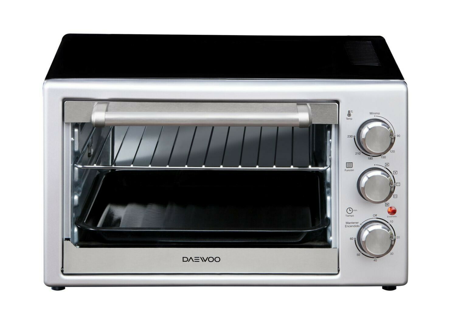 Daewoo DMO30Q 220V Electric Toaster Oven - Compact Countertop Convection Oven for Baking, Broiling & Toasting - Perfect for Small Kitchens, Dorms & RVs
