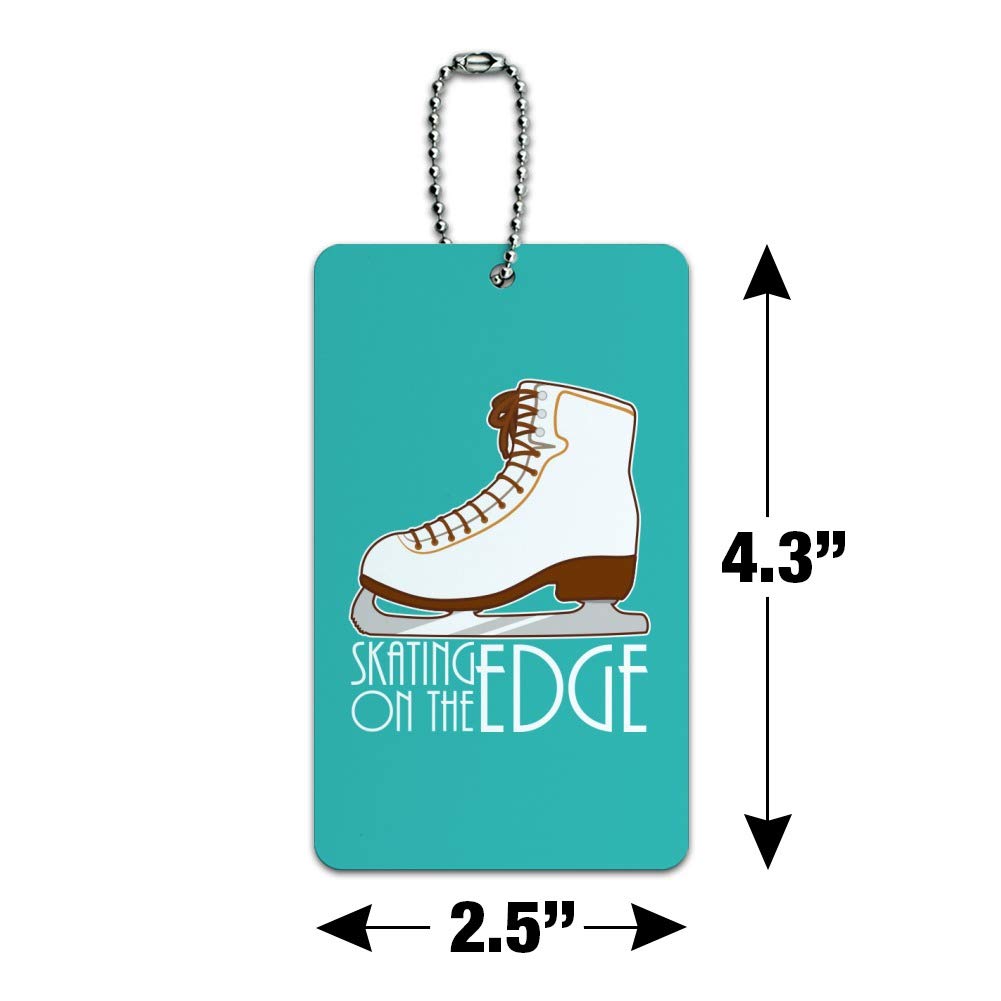 Professional Figure Ice Skates for Adults - Durable Carry-On Luggage ID Tag with Secure Attachment - Perfect for Travel, Skating Competitions & Gym Bags
