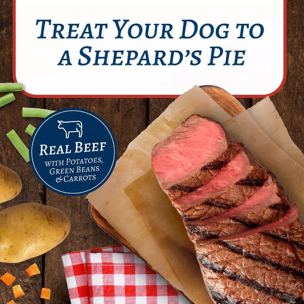 Premium BLUE Family Favorite Recipes Shepherd's Pie in Gravy - Grain-Free Canned Dog Food for Adult Dogs | High-Protein Wet Food for Sensitive Stomachs | Perfect for Meal Toppers, Training Treats & Senior Dogs