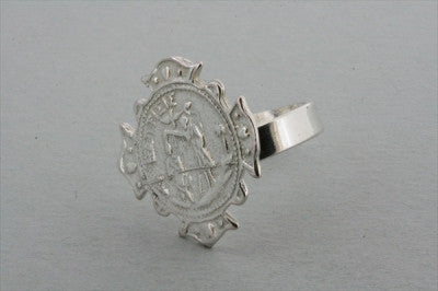 Cross Coin Ring for Men & Women - Vintage Silver & Gold Plated Jewelry - Perfect for Gifts, Weddings, and Everyday Fashion