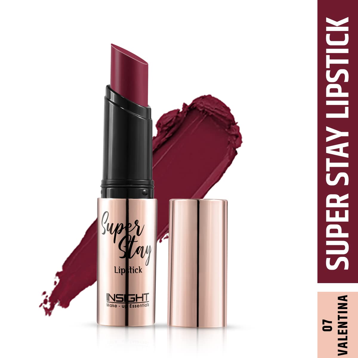 INSIGHT COSMETICS SUPER STAY LIPSTICK - Valentina Shade | Long Lasting Matte Liquid Lipstick | Waterproof & Transfer Proof | Perfect for Date Night, Parties & Everyday Wear