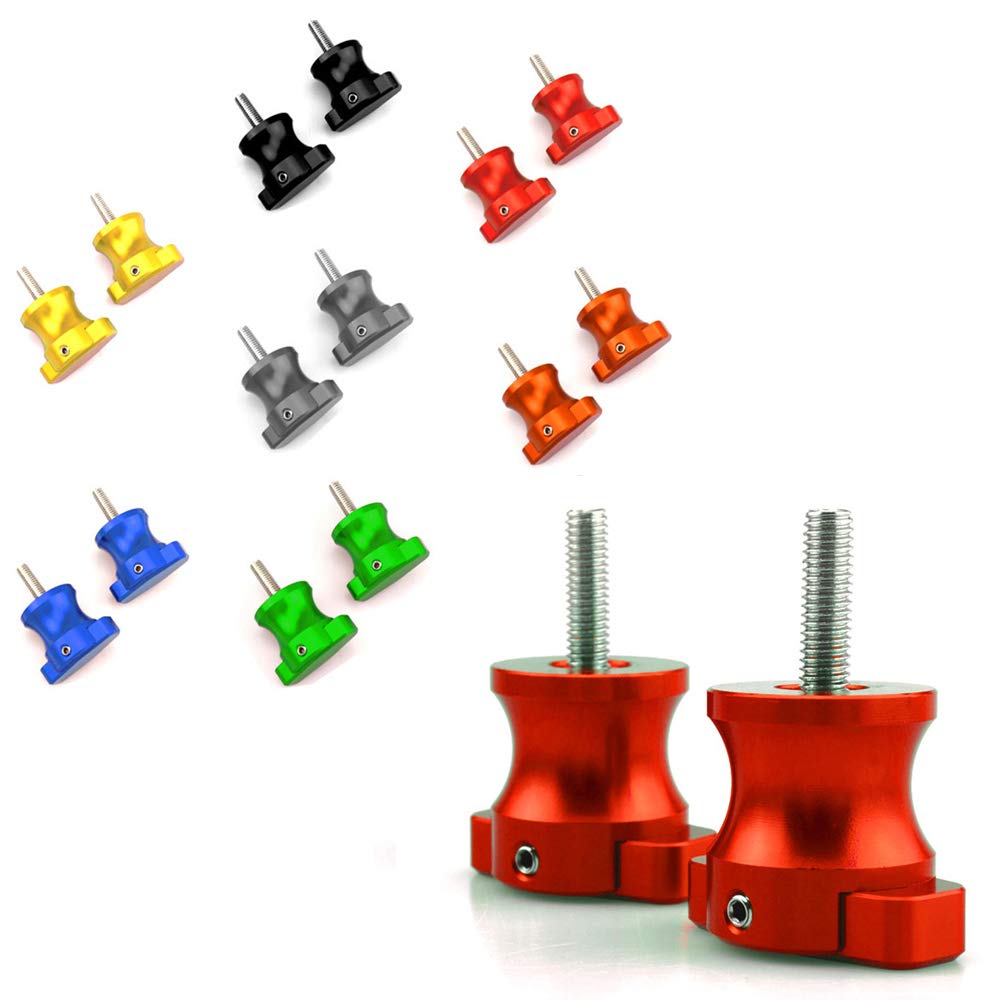 10MM Rear Swingarm Spools Sliders Paddock Stand Screws for Yamaha FZR750RT FZR750 RT (1987) - Motorcycle Lift Stand Accessories for Easy Maintenance & Parking