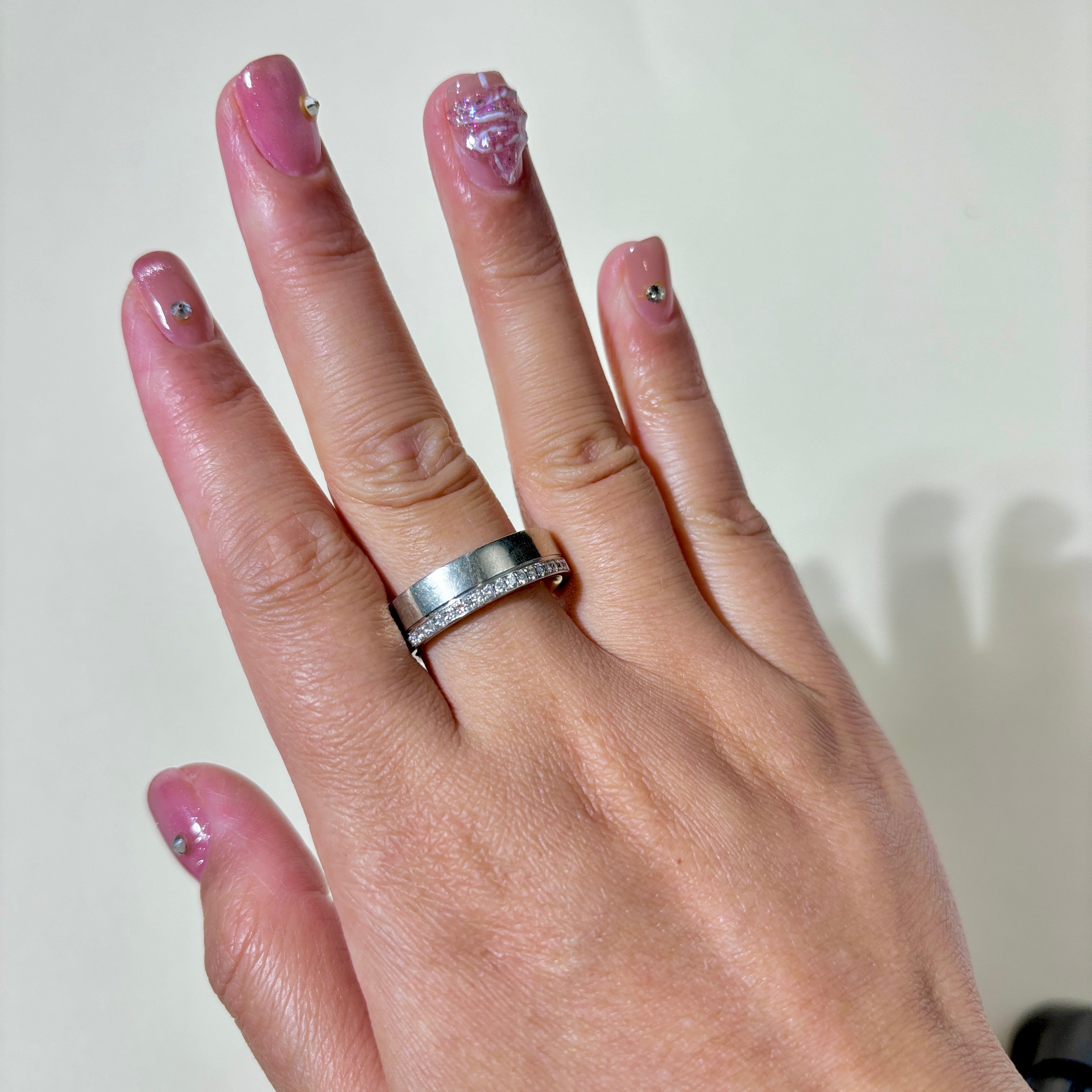 19K White Gold Diamond Eternity Band Ring - 0.70 Carat Total Weight (CTW) - Size 10.25 - Perfect for Weddings, Anniversaries & Special Occasions