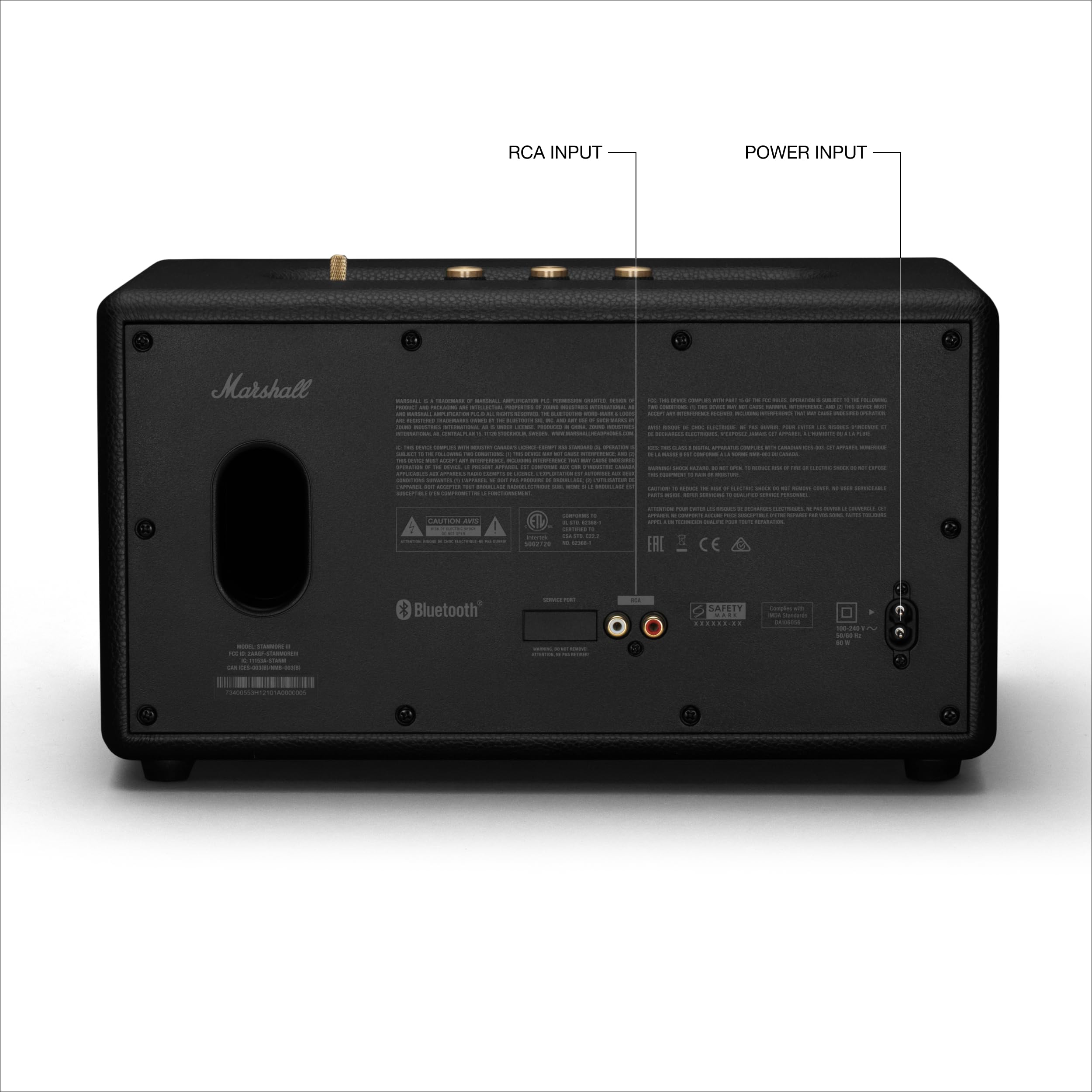 Marshall Stanmore III Bluetooth Wireless Speaker - Premium Sound, Deep Bass, Multi-Room Streaming | Perfect for Home, Office & Outdoor Parties (Black)
