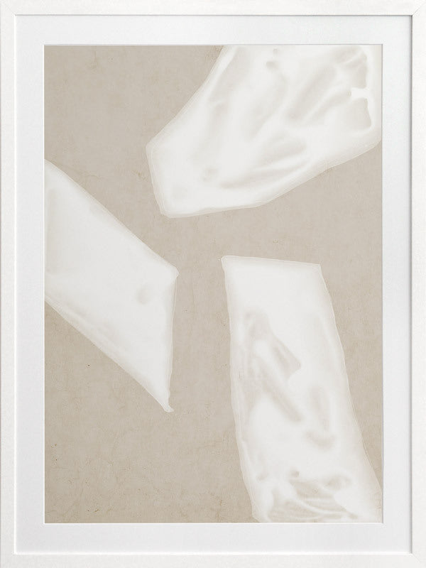 Blanc Spaces III Framed Art Print - Modern Wall Decor for Living Room, Bedroom & Office - Premium Canvas Painting for Home & Office Decor