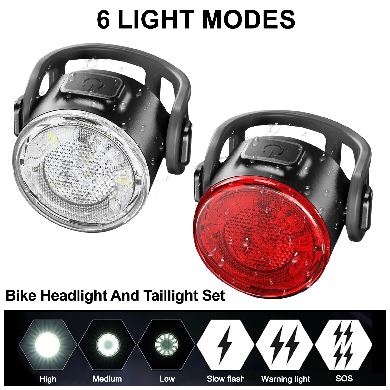 USB Rechargeable Bike Tail Light - High Visibility Rear Bicycle Safety Light for Night Riding, Cycling, and Commuting