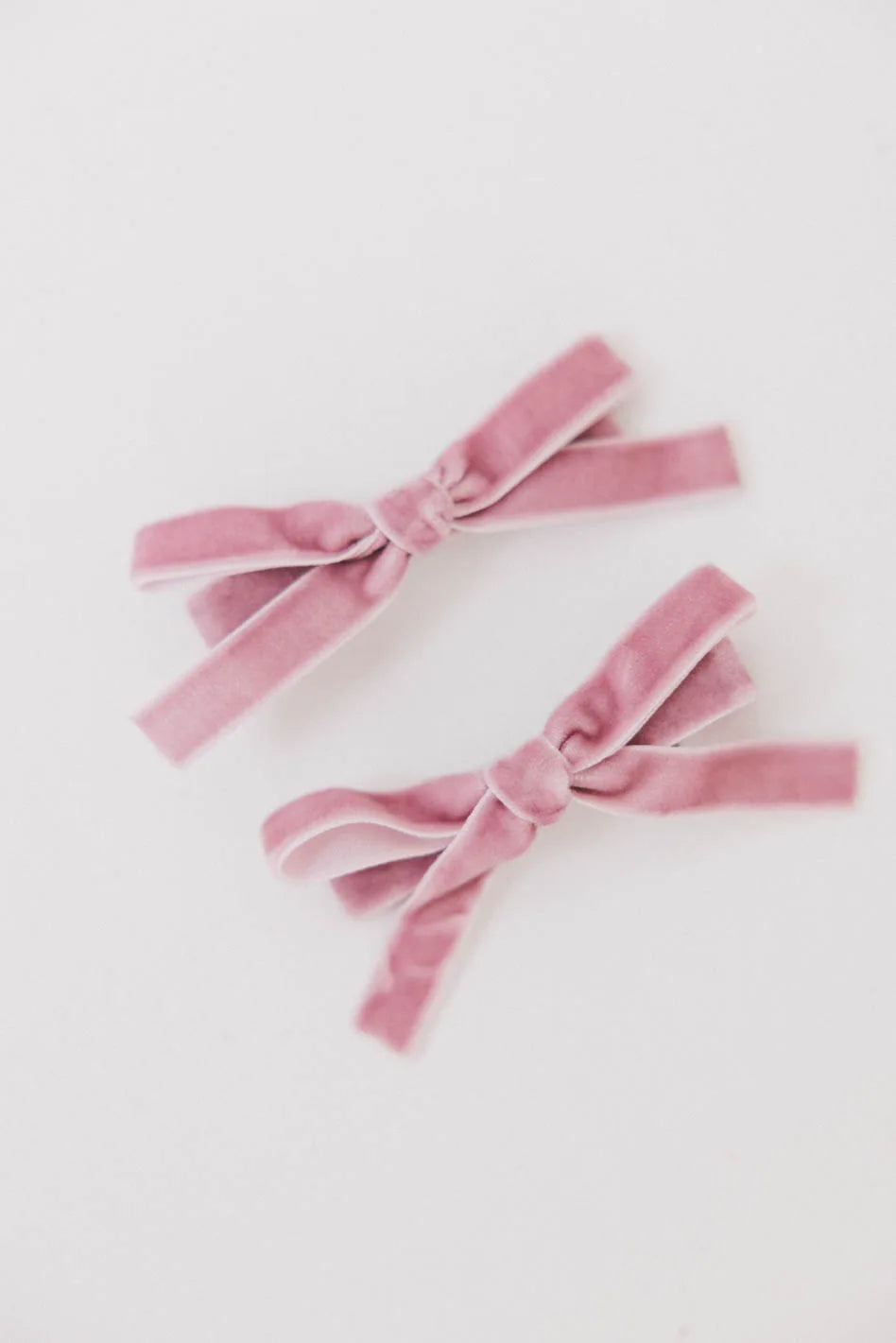Pink Mini Velvet Bow Hair Clip for Girls - Perfect for Parties, Weddings, and Everyday Styling
