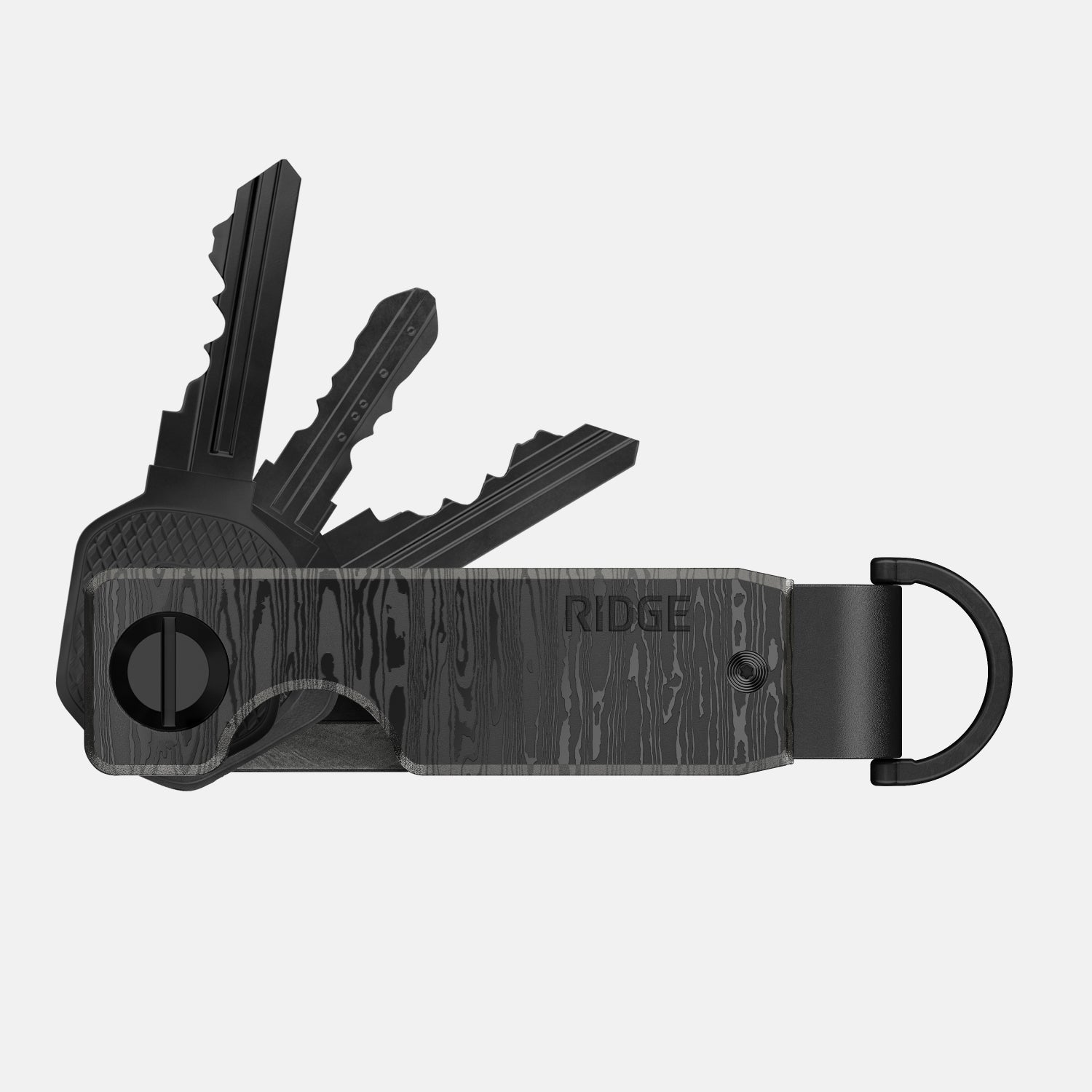The Ridge KeyCase - Premium Black Damascus Key Holder for Everyday Carry (EDC) | Compact & Durable Key Organizer for Home, Office, and Travel Essentials