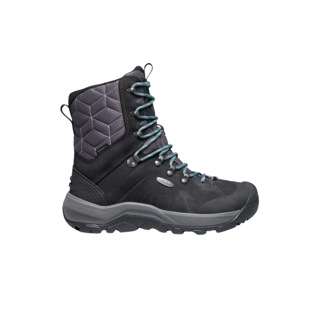Women's Revel IV High Polar Boot - Waterproof Winter Snow Boots for Women, Black/North Atlantic (Regular Width) - Perfect for Hiking, Snowshoeing & Cold Weather Outdoor Activities