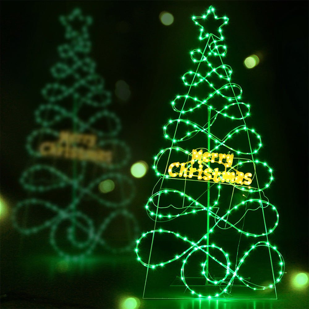1.7m Christmas Tree with 230 RGB LED Lights - Pre-lit Holiday Decor for Home, Office & Party Decoration | Perfect for Living Room, Bedroom & Festive Celebrations