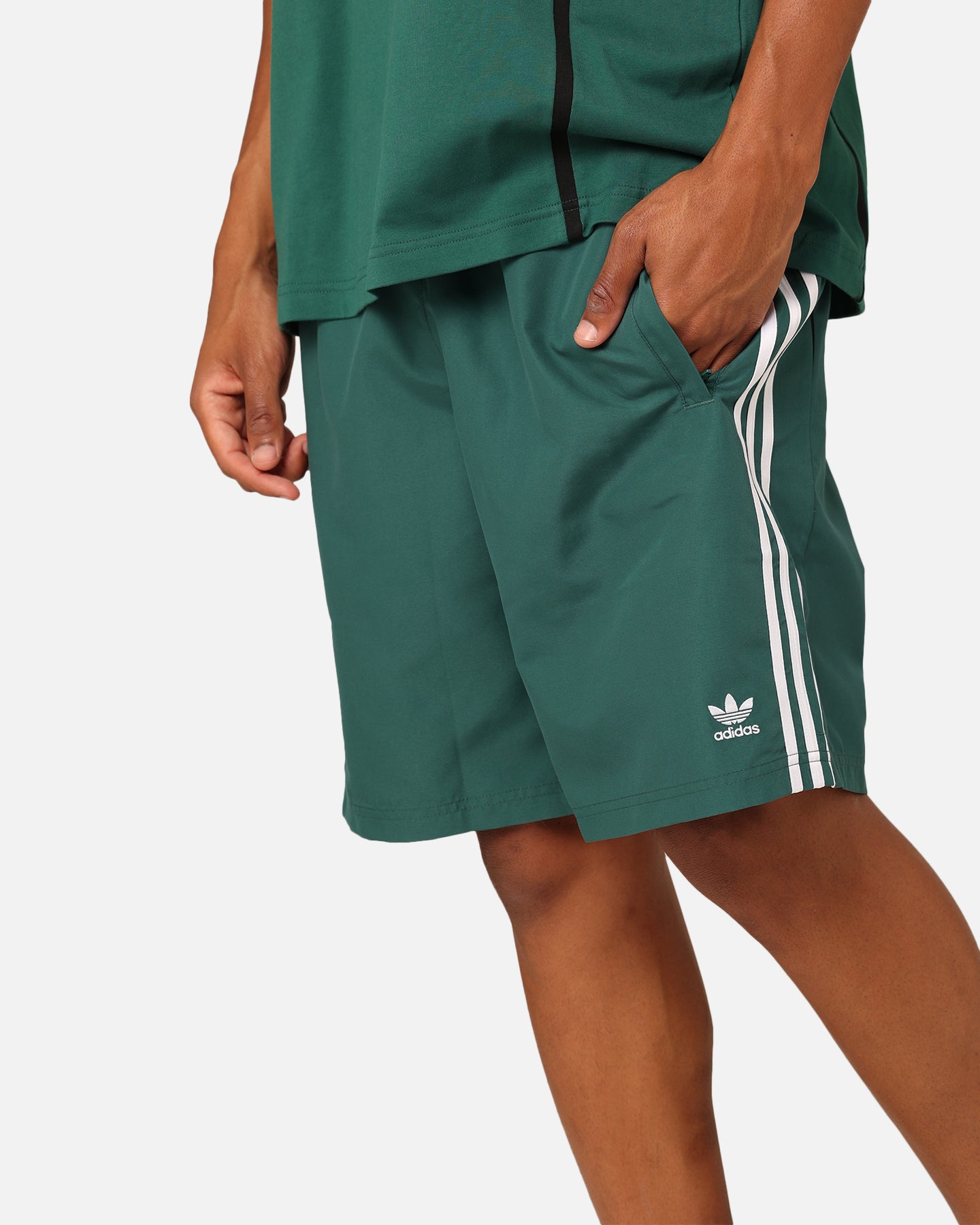 Adidas Oversized Shorts for Men - Comfortable Athletic Shorts in Collegiate Green | Perfect for Running, Gym, and Casual Wear