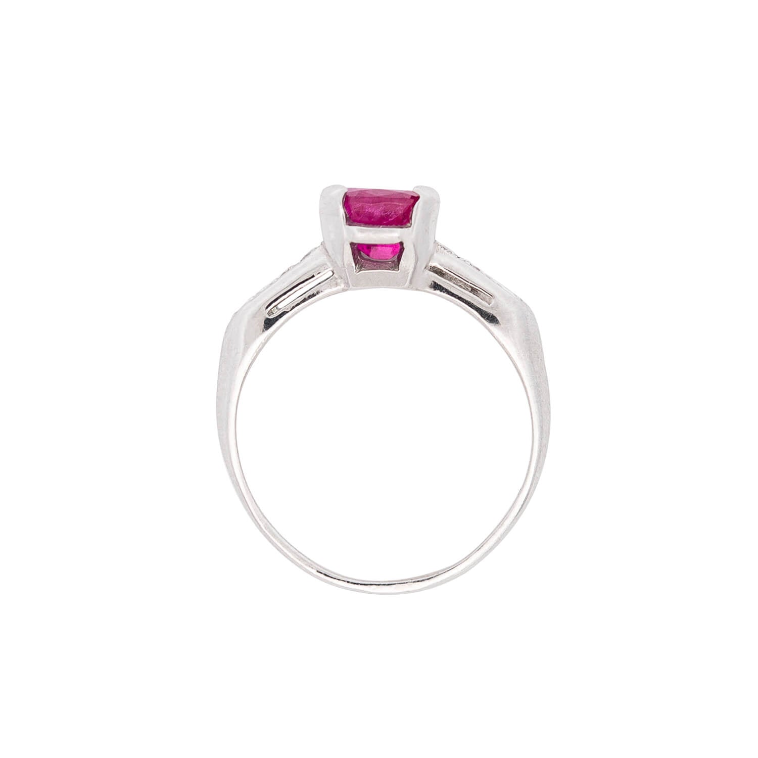 1.53ctw Platinum Pink Sapphire & Diamond Engagement Ring for Women - Elegant Vintage Style Wedding Band, Perfect for Proposals, Anniversaries, and Special Occasions
