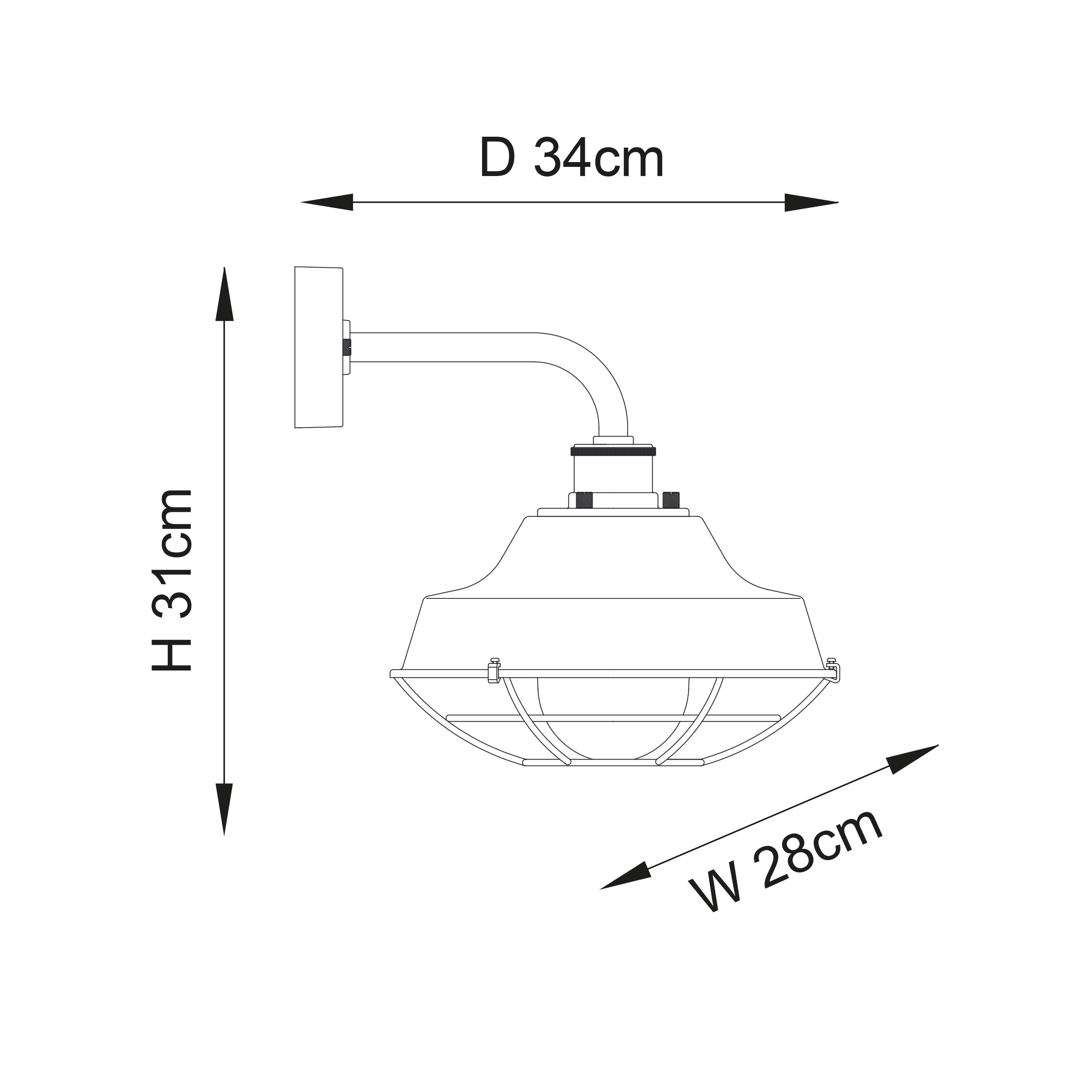 Astley Outdoor Wall Light in Matt Black - Durable & Weatherproof Exterior Lighting for Porch, Garden, and Patio