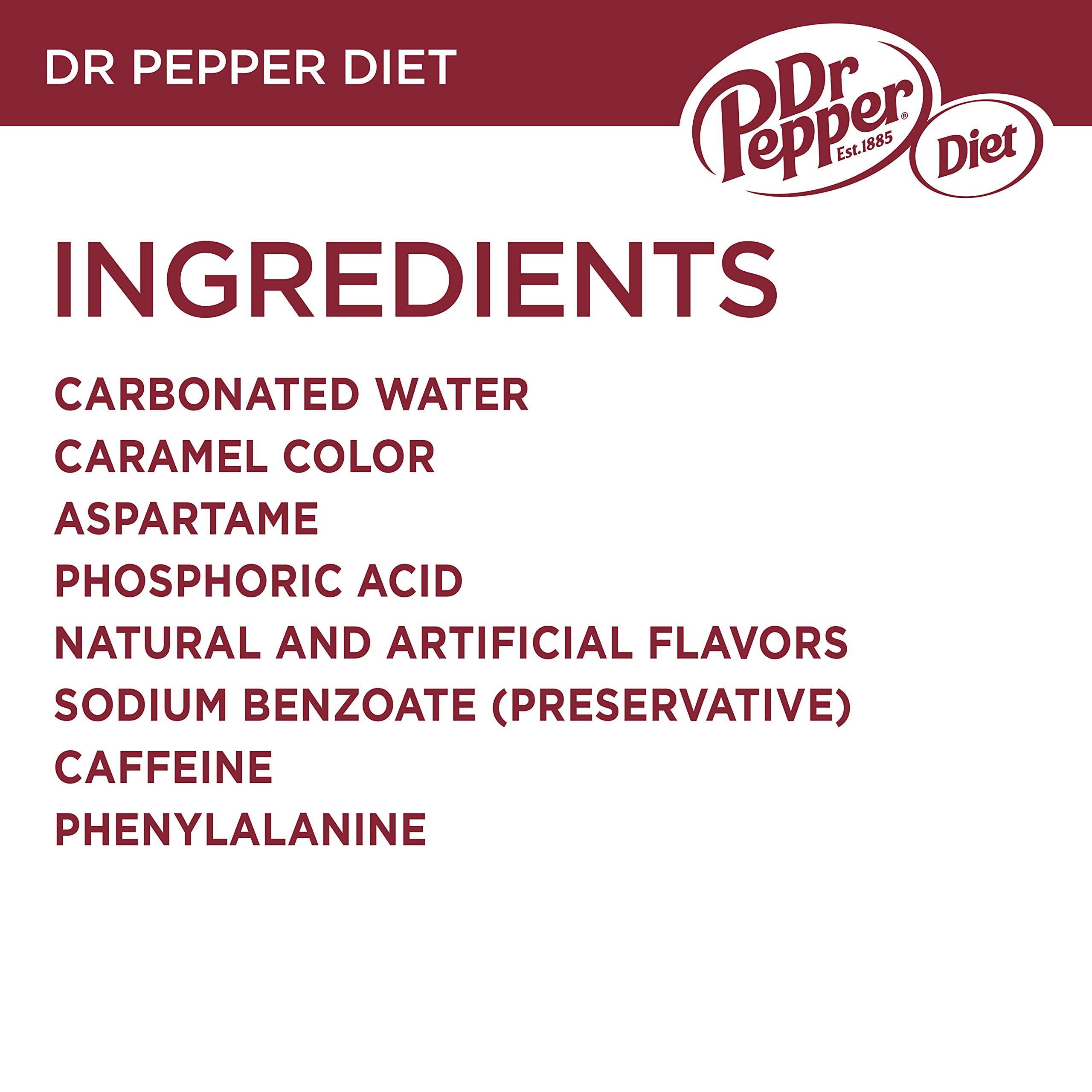 Diet Dr Pepper Soda, 12 fl oz Cans (12 Pack) - Low Calorie Soft Drink for Weight Watchers & Keto Diet | Perfect for Parties, Office Snacks & Home Refreshment