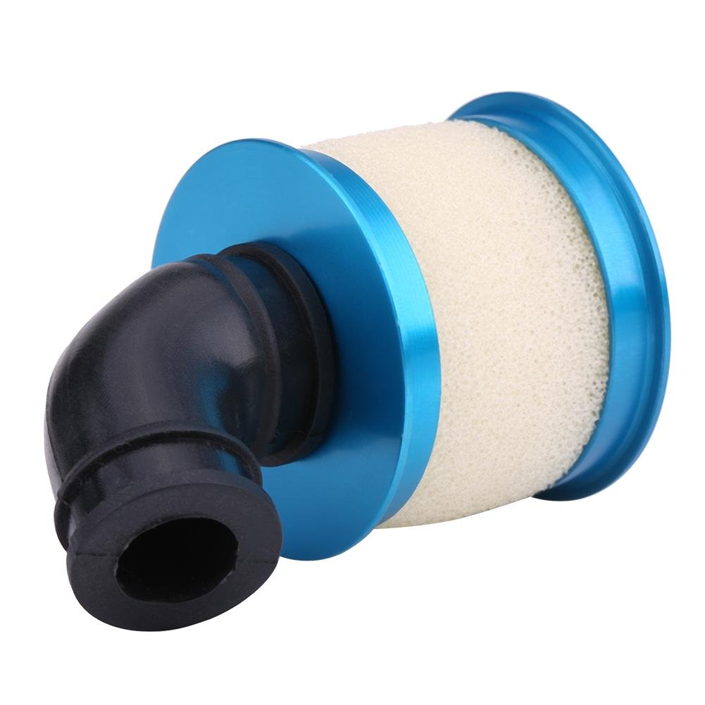1/10 RC Car Air Filter Sponge Open Aluminium Alloy for 94122/188 Car Truck (Blue) - Perfect for Off-Road Racing and Dusty Terrains