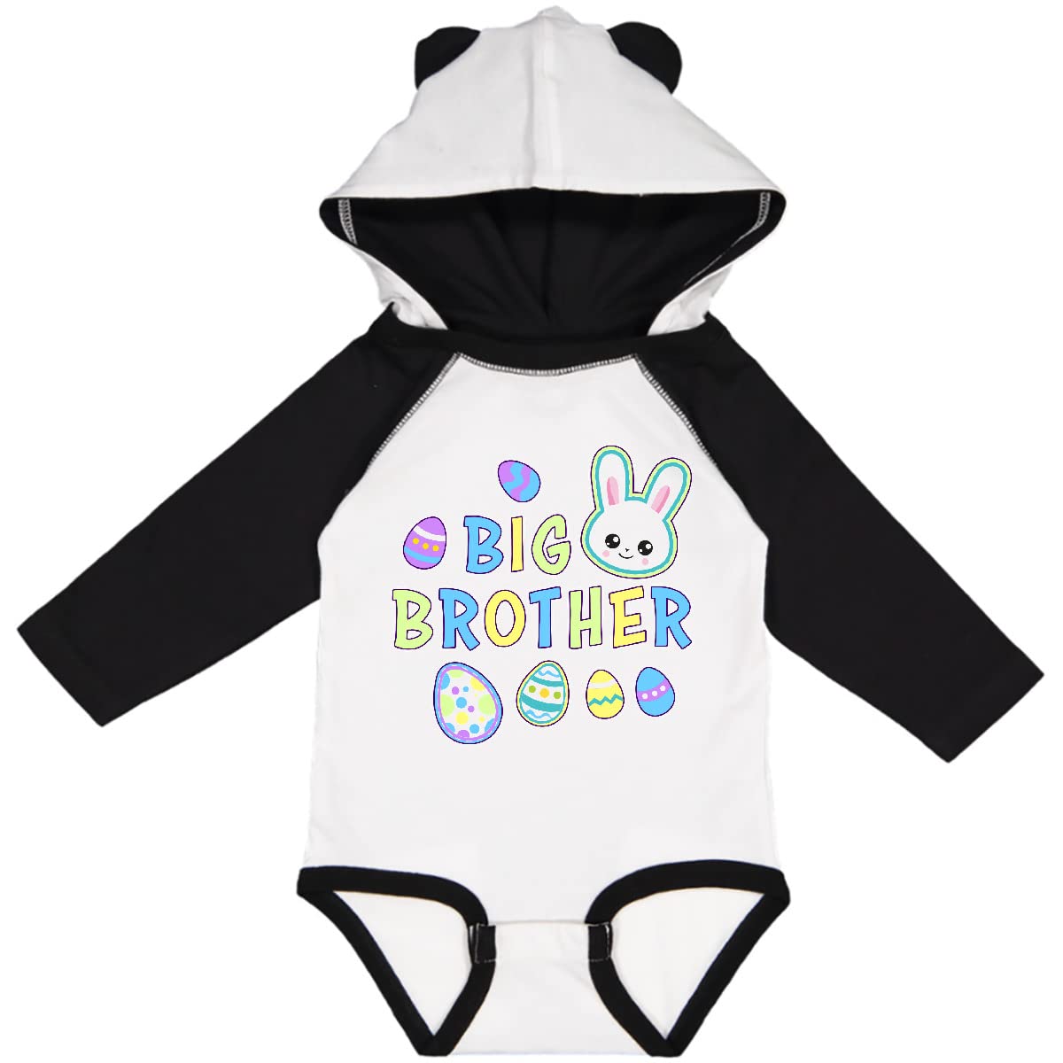 Inktastic Big Brother Bunny Face Easter Sleeve Creeper for Baby Easter Outfit