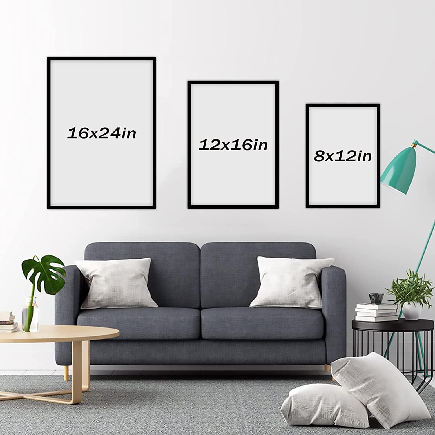Modern Framed Canvas Wall Art - 8''x12'' Coastal & Kitchen Decor, Bathroom Art, Valentine's Day Love Signs for Couples | Perfect for Home, Bedroom & Office Decoration