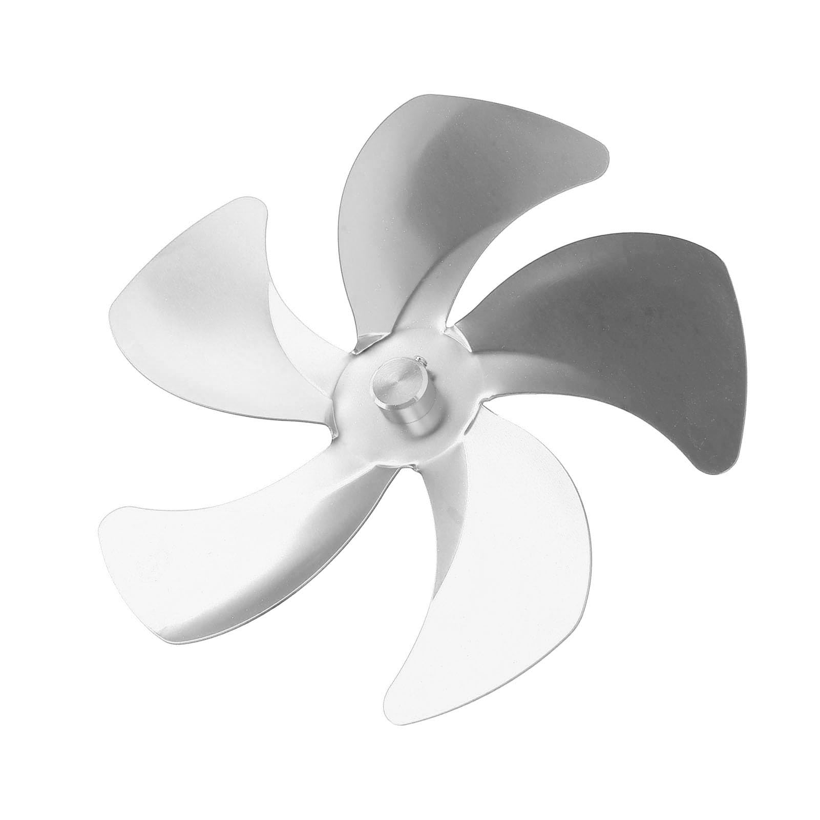 CHEOTIME 5-Blade Replacement Fan for Heat Powered Fireplace & Wood Stove - Silver | Efficient Heat Circulation Accessory for Cozy Home Heating