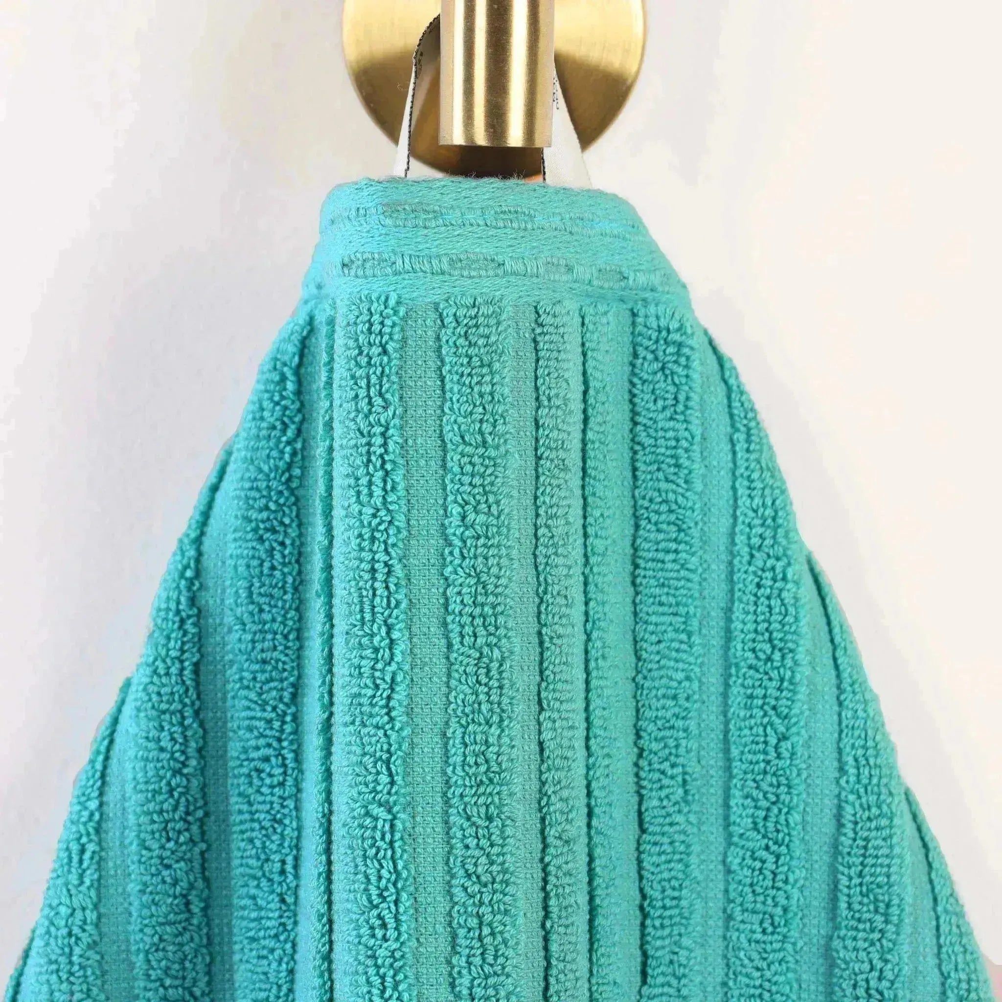 Premium Soho Ribbed Cotton Hand Towel Set - 4-Piece Ultra Absorbent Bath Towels for Kitchen, Bathroom & Gym - Soft & Quick-Drying