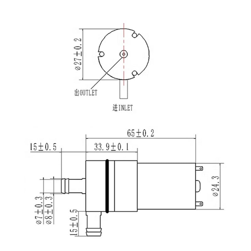 12V DC Mini Self-Priming Diaphragm Pump - Micro Water Pump for Coffee Machines, Ice Makers, Water Dispensers | Compact & Efficient Fresh Water Cooling Solution for Home & Office Appliances